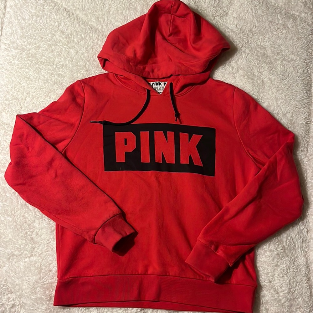 Pink hoodie. Reddish Pink color. Great condition